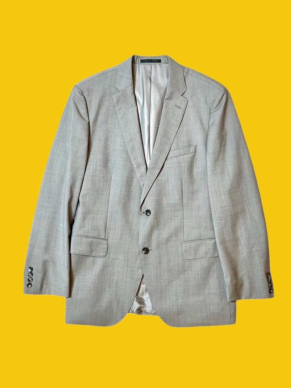 Hugo Boss Super 120 Light Gray Wool Blazer Sport Coat 44R